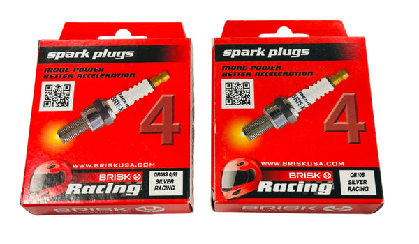 Brisk Silver Racing Spark Plug Set (4 pcs) Fits Hyundai N Vehicles  *FREE SHIPPING*