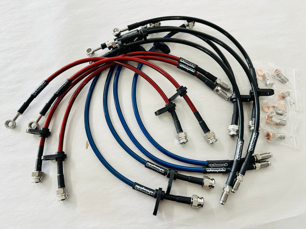 whoosh motorsports Stainless Steel Braided Brake Line Kit 2014-2019 Fiesta ST