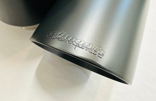 whoosh motorsports Black Coated Stainless Steel clamp-on exhaust tips  2022-2025 Elantra N