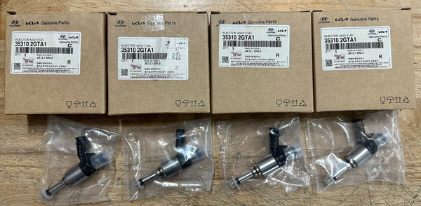 Hyundai +15% flow injector SET of 4 w/install kit  (35310 2GTA1) Fits Hyundai N Vehicles