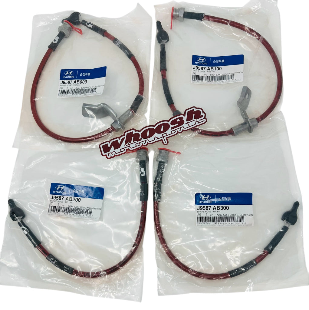 Hyundai TUIX Goodridge N-Performance stainless steel braided brake line kit 2019+ Veloster N