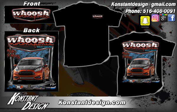 whoosh motorsports RACE DAY t-shirt V2 *FREE SHIPPING* 2014-2019 Fiesta ST