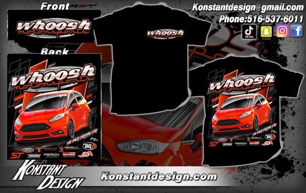 whoosh motorsports RACE DAY t-shirt *FREE SHIPPING*  2014-2019 Fiesta ST
