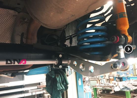 DNA Racing rear adjustable torsion bar ø 20x3mm kit 2014-2019 Fiesta ST