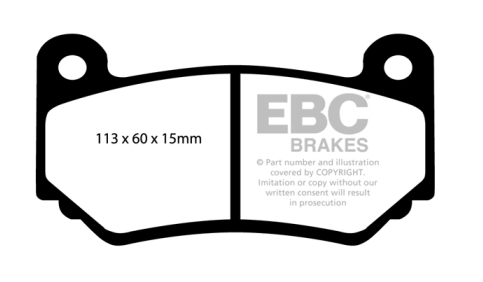 EBC brake pad sets for whoosh motorsports Big Brake Kits 2014+ Fiesta ST