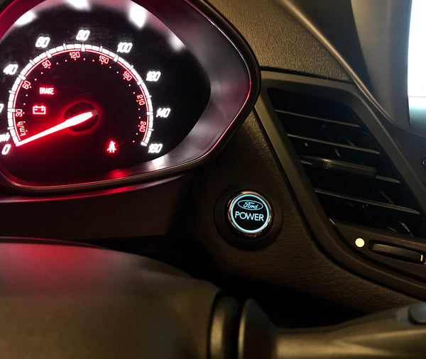 Ford Power Ignition Start Button Ford Fiesta / Focus ST (BLUE Light)