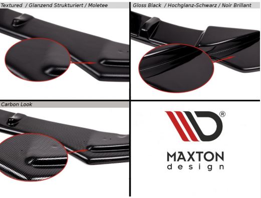 Maxton Design Front Splitter "for 1552 cup spoilers" 2014-2019 Fiesta ST