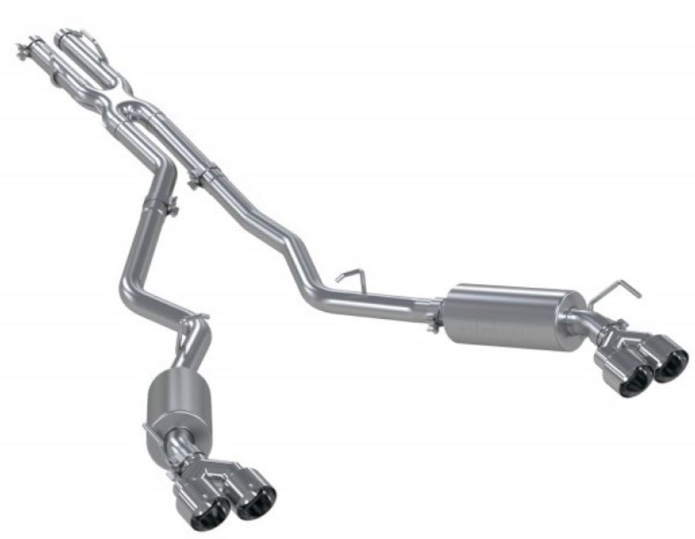 MBRP 2020+ Explorer ST 2.5in Dual Rear Exit w/ Quad Tips - Aluminized Steel