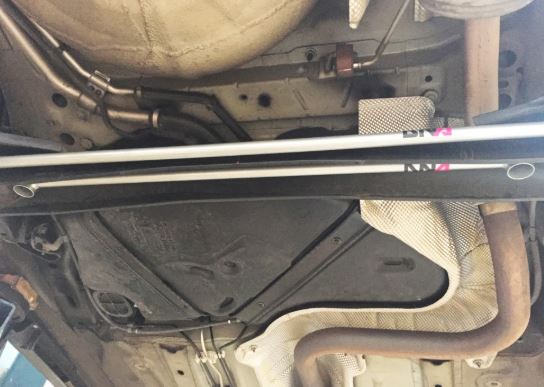 DNA Racing rear axle stiffening bar spring steel 20mm kit 2014-2019 Fiesta ST