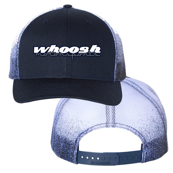 whoosh motorsports SNAPBACK hat "Blue Fade"
