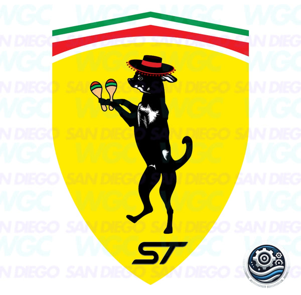 WCG Prancing Chihuahua ST Sticker Set 2014-2019 Fiesta ST