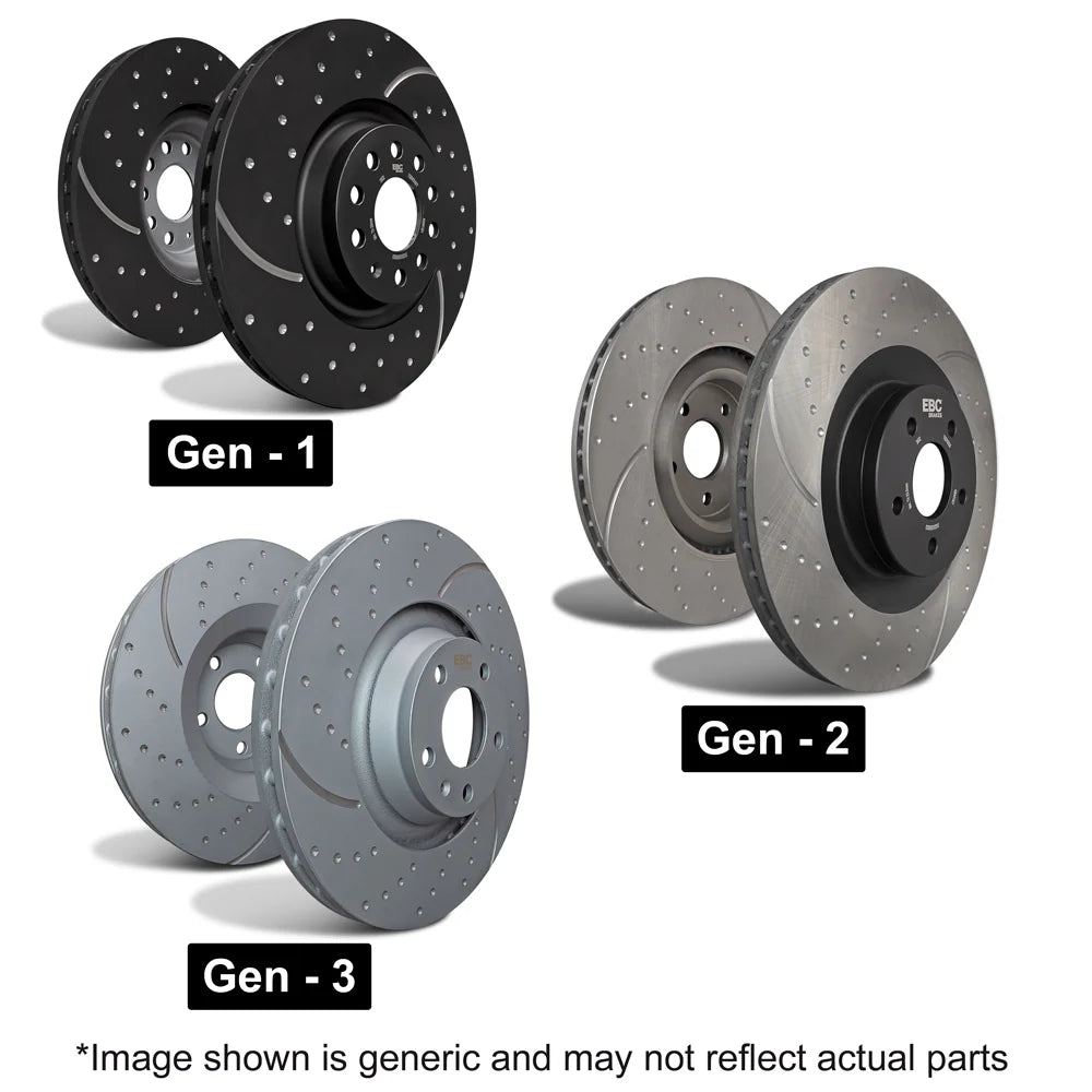 SP Performance Doubled Drilled & Slotted Rotors w/ Black Zinc Coating and Ceramic Pads - Front Pair (15-20 Standard GT, EcoBoost w/ Performance Pack) S54-1114-BPCD1784 - Beefcake Racing SP Performance Doubled Drilled & Slotted Rotors w/ Black Zinc Coating and Ceramic Pads - Front Pair (15-20 Standard GT, EcoBoost w/ Performance Pack) S54-1114-BPCD1784 - Beefcake Racing