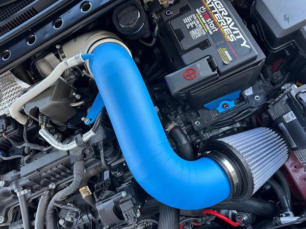 whoosh motorsports 4" POWDER COATED Titanium Intake Kit  2022-2026 Elantra N