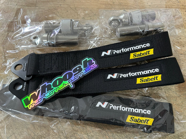N Performance Sabelt Tow Strap set (Front and Rear) 2024-2025 Elantra N