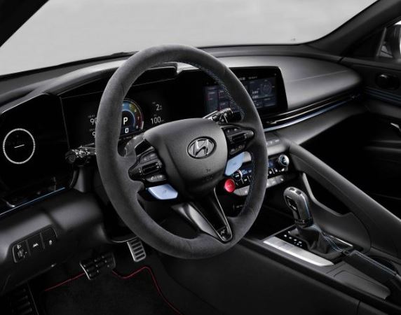 N Performance Alcantara Steering Wheel (light blue stitching) 2024-2026 Elantra N