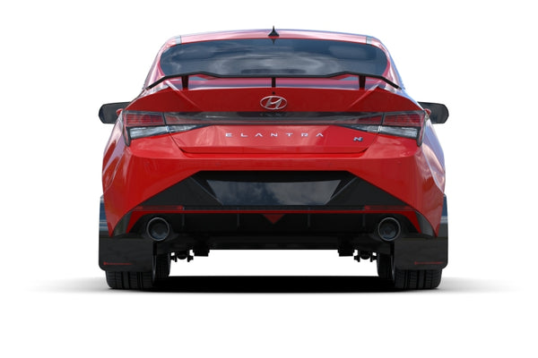 Rally Armor Mud Flap Kit Black w/Red Logo 2022+ Elantra N *FREE SHIPPING*