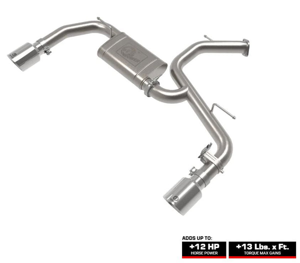 aFe Takeda 3 IN 304 Stainless Steel Axle-Back Exhaust System w/ Polished Tips 2022+ Elantra N