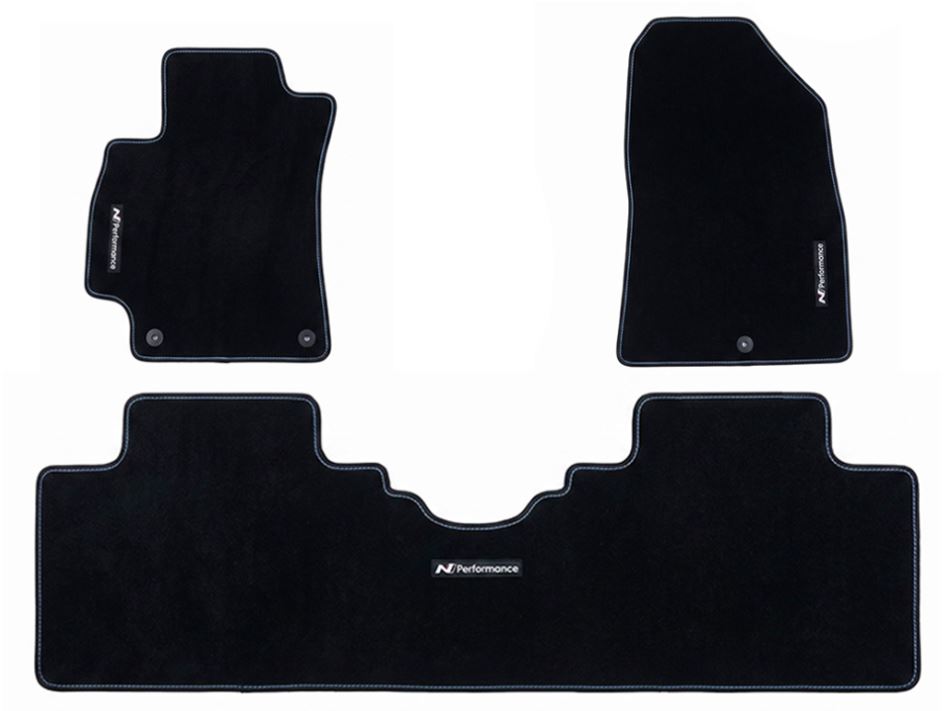 N Performance carpeted floor mats (3pc set) 2022-2026 Elantra N