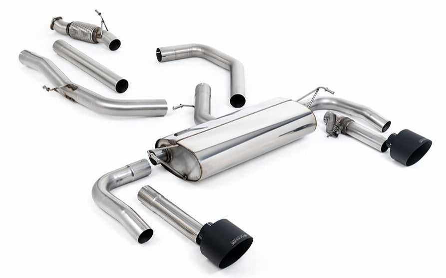 Milltek Valved Cat Back Exhaust System (Non Resonated, Black Tips) 2022+ Elantra N