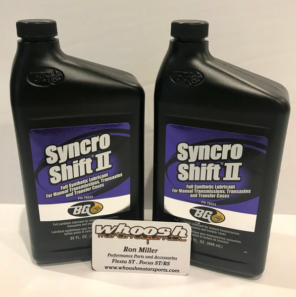 BG Syncro Shift II Synthetic Gear Lubricant - 2014+ Fiesta ST transmission oil service kit