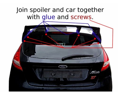 Maxton Design RS Style rear spoiler 2014-2019 Fiesta ST