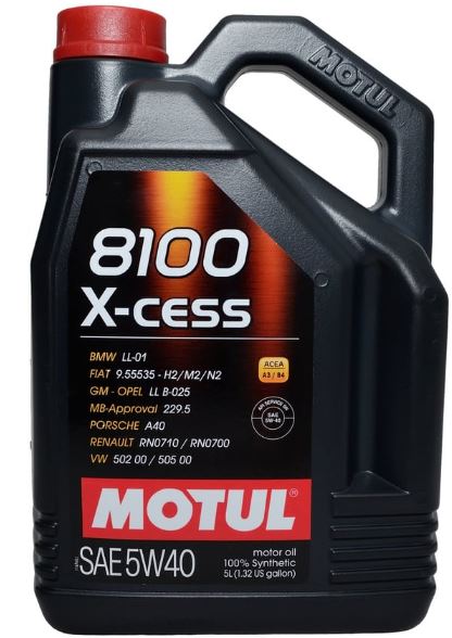 Motul 8100 X-Cess 5W40 Engine Oil 5L