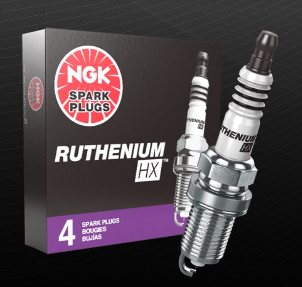 NGK Ruthenium HX (set of 4) 1 step colder Spark Plugs 2014-2019 Fiesta ST