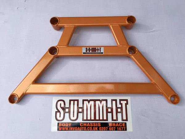 Swave and Summit Exhaust Tunnel Chassis 6 Point Brace - 2014-2019 Fiesta ST